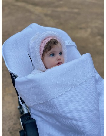 Funda Silla Universal Con Saco Tira Bordada Embozo