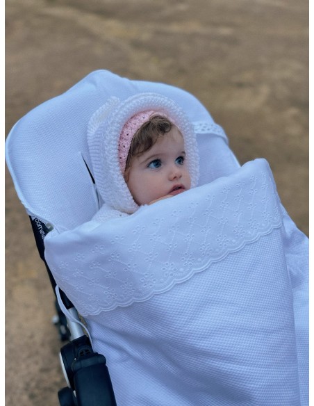 Funda Silla Universal Con Saco Tira Bordada Embozo