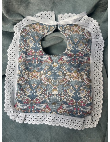 Babero Con Rizo Liberty Azul