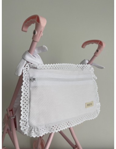 Bolsa Muñecas Piqué Blanca