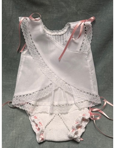 Camisita Batista Blanca Lazos