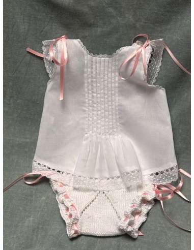 Camisita Batista Blanca Lazos