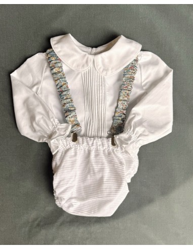 Camisita Viyela Jaretas Manga Larga