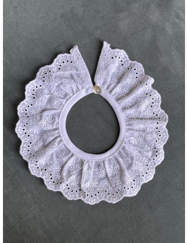 Cuello Tira Bordada Margaritas