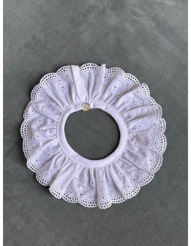 Cuello Tira Bordada Hojas