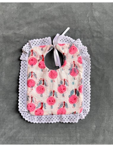Babero Con Rizo Amapolas Rosas