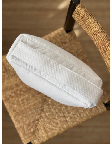 Mini Bolsa Piqué Grande Blanca