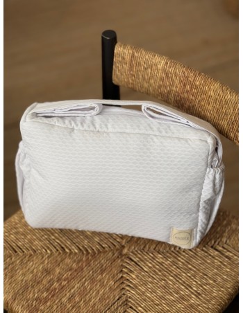 Mini Bolsa Piqué Grande Blanca 2