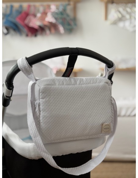 Mini Bolsa Piqué Grande Blanca