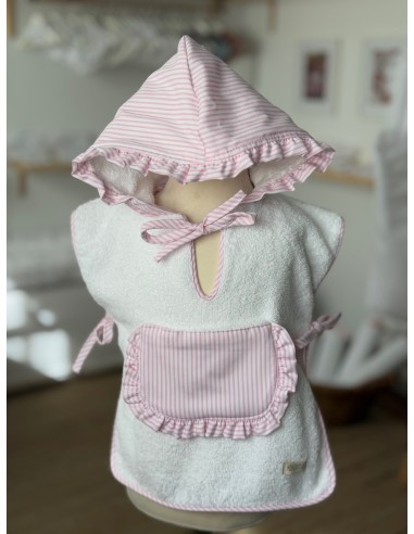 Poncho Rayas Rosa