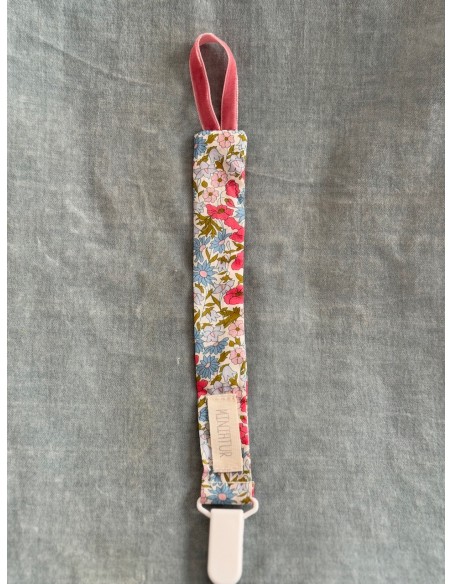 Chupetero Liberty Azul y Rosa