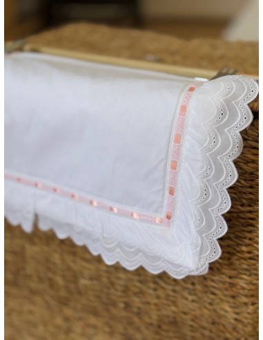 Bajera Ondas Entredos Rosa Con Rizo Capazo/Mini cuna