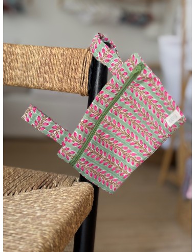 Bolsa Monedero Flor Fucsia