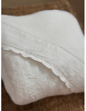 Toalla de Baño Algodón Tira bordada Entredos 2