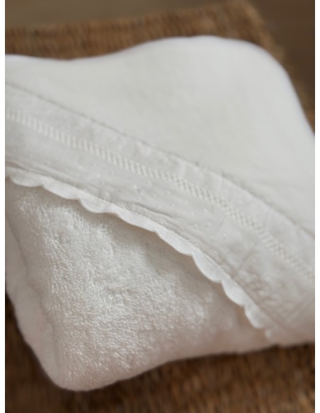 Toalla de Baño Algodón Tira bordada Entredos
