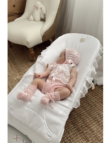 Funda De Hamaca Pique Grande Con Tira Bordada