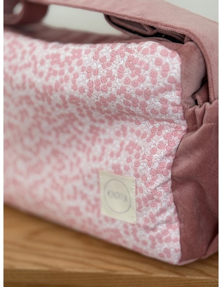 Mini Bolsa Florecitas Rosa