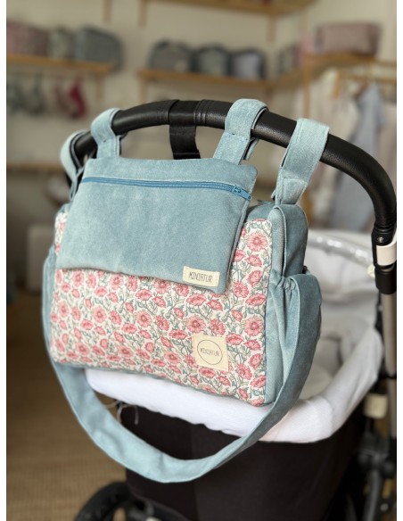 Bolsa Monedero Terciopelo Azul Claro