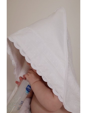 Toalla de Baño Algodón Tira bordada Entredos