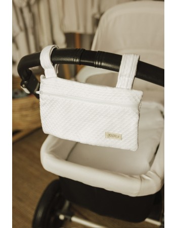 Bolsa Monedero Blanca Piqué Grande