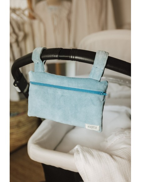 Bolsa Monedero Terciopelo Azul Claro