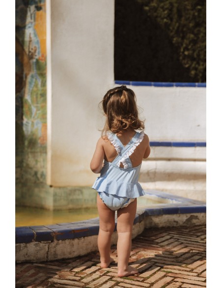 Bañador Bailarina Celeste