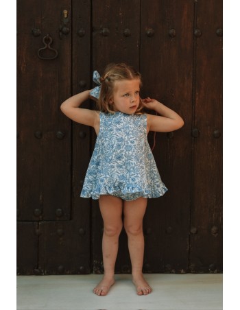 Vestido/Jesusito Liberty Flor Azul