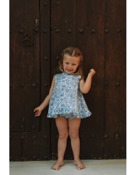Vestido/Jesusito Liberty Flor Azul