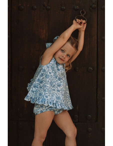 Vestido/Jesusito Liberty Flor Azul