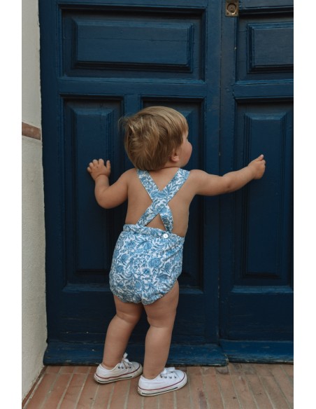 Ranita Liberty Flor Azul Redonda