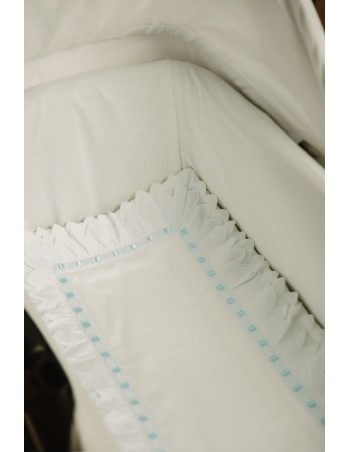 Bajera Picos Pasacintas Celeste Con Rizo Capazo/Mini cuna
