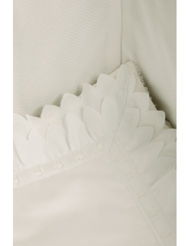 Bajera Picos Pasacintas Terciopelo Blanco Con...