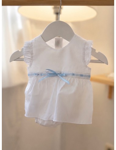 Vestido/Jesusito Batista Pasacintas Celeste