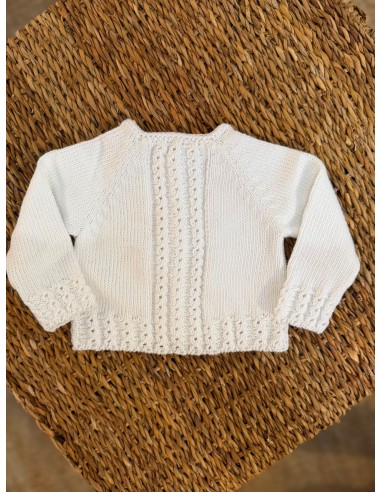 Jersery Ochitos Algodón Blanco