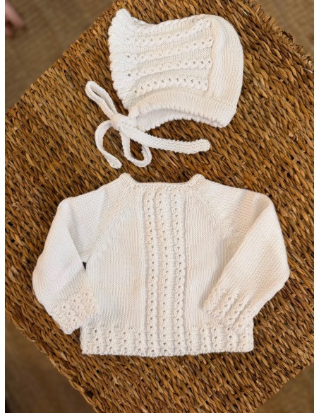 Jersery Ochitos Algodón Blanco