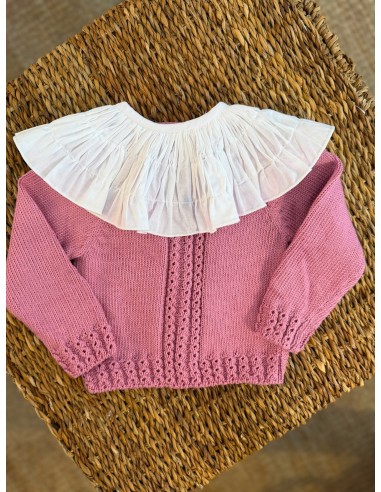 Jersery Ochitos Algodón Rosa