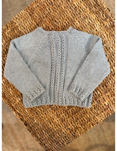 Jersery Ochitos Algodón Gris