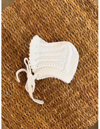 Capota Ochitos Algodón Blanco 2