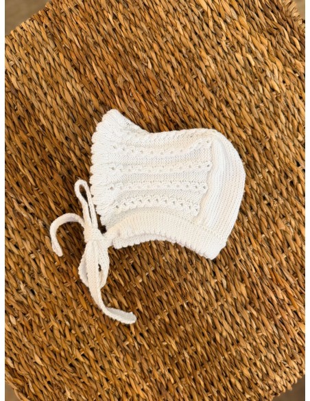 Capota Ochitos Algodón Blanco
