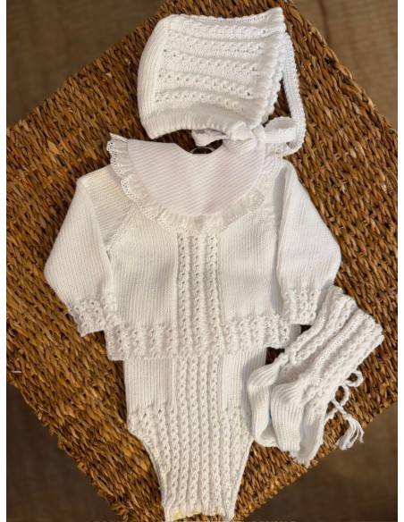 Culetín Algodón Ochitos Blanco