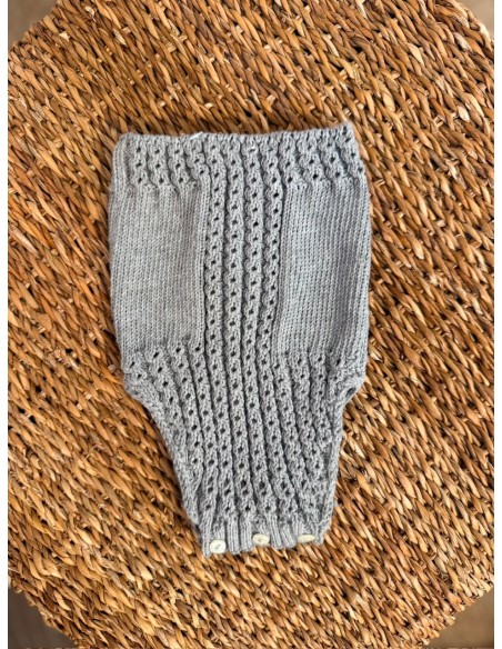 Culetín Algodón Ochitos Gris