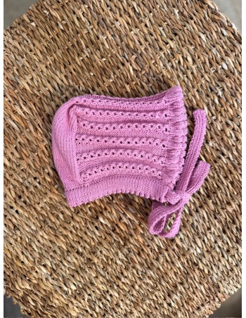 Capota Ochitos Algodón Rosa 2