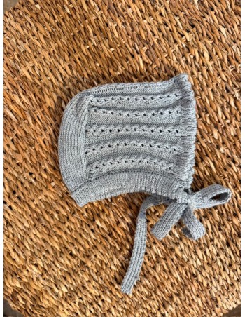 Capota Ochitos Algodón Gris 2
